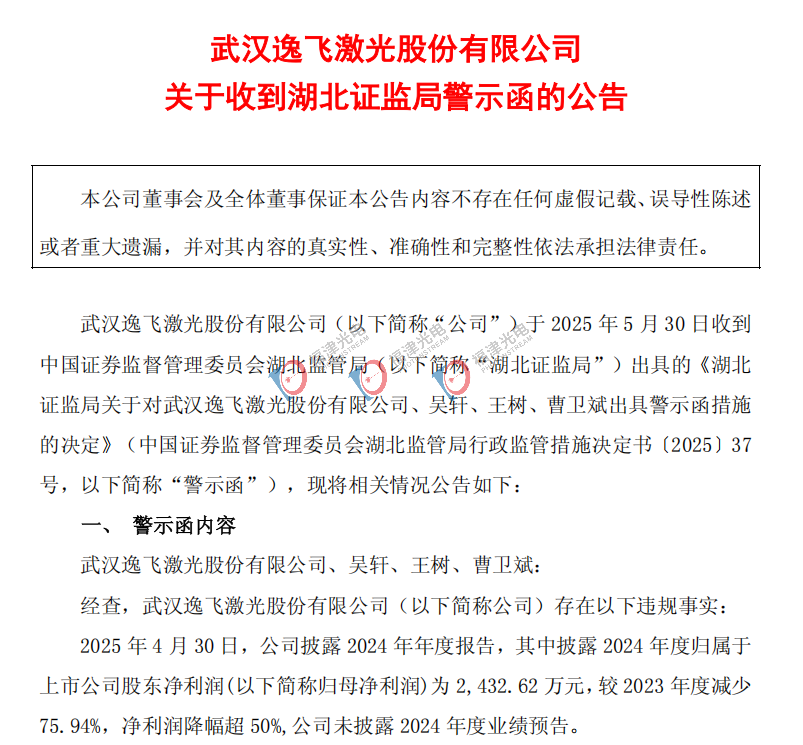 非标戴帽后，ST逸飞又收警示函